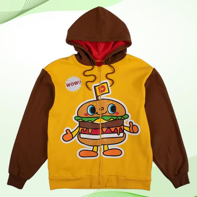 Official Sanrio Apparel Clothing Merch Store Shop Dokidoki Yummychums X Dumbgood Zip Sweatshirt