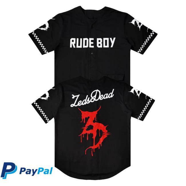 Official Zeds Dead Merch Zeds Dead Limited Edition Rude Boy Baseball Jersey Hoodies