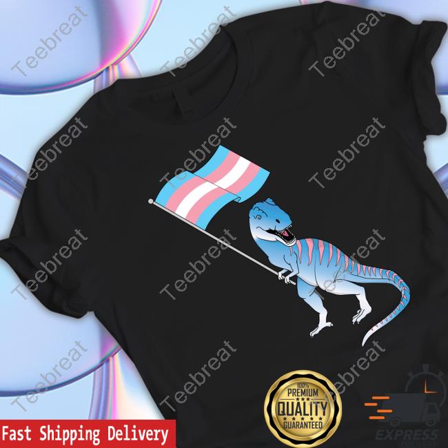 Official Trans Dinosaur Pride Flag Lbgt T Shirt