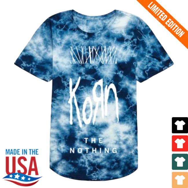 Official The Nothing Blue Tie Dye Shirt New