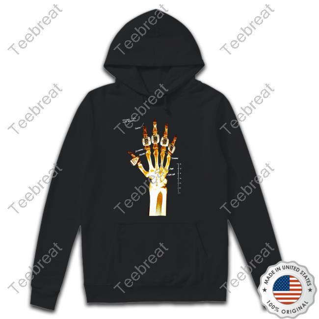 5 Rings Skeleton Hooded Sweatshirt