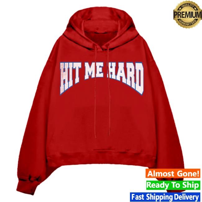 Official Billie Eilish Merch Store Shop Billie Eilish Hit Me Hard And Soft Red Hoodie BillieEilish