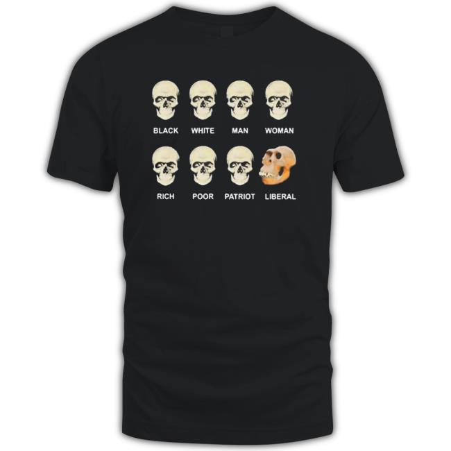 Black White Man Woman Rich Poor Patriot Liberal Skulls Sweatshirts