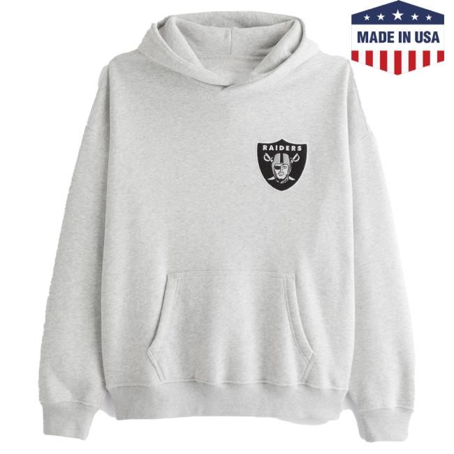 Official Abercrombie And Fitch Las Vegas Raiders Graphic Popover Hoodie NFL by Abercrombie