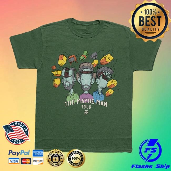 AJR The Maybe Man Tour Tee Shirt - Green AJR Merch