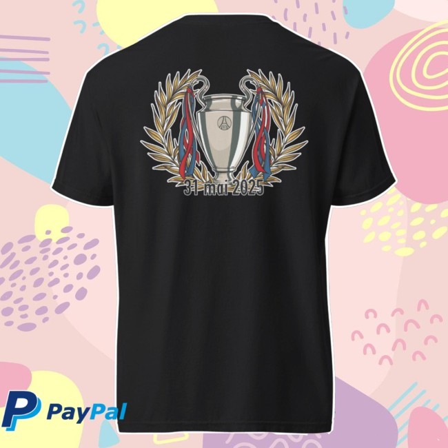 Official Champions D'europe Face Arriere T Shirt