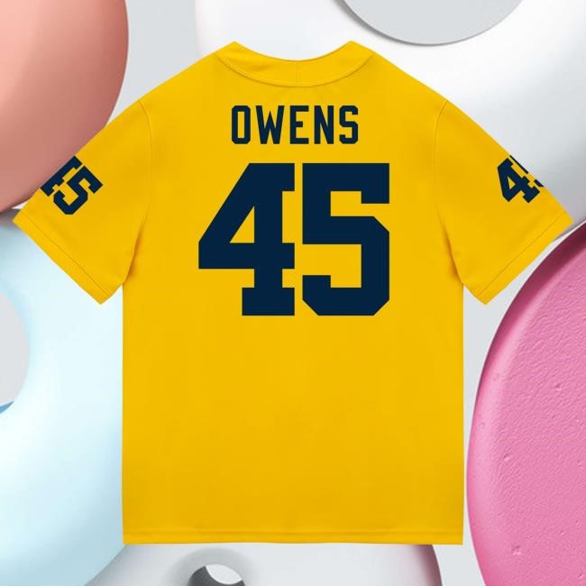 Michigan Wolverines #50 Luke Hamilton Student Athlete Maize Football Jersey Tees The M Den Shop
