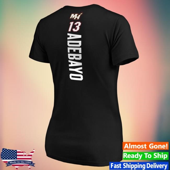 NBA Basketball Playmaker Bam Adebayo Miami Heat Tour Travel Tee NBA Basketball Bam Adebayo Miami Heat Playmaker Long Sleeve