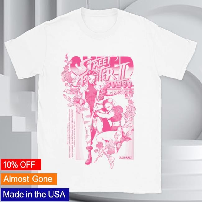 Official Ten/O Street Fighter - 'Cherry Blossom Turbo' Shirt - White