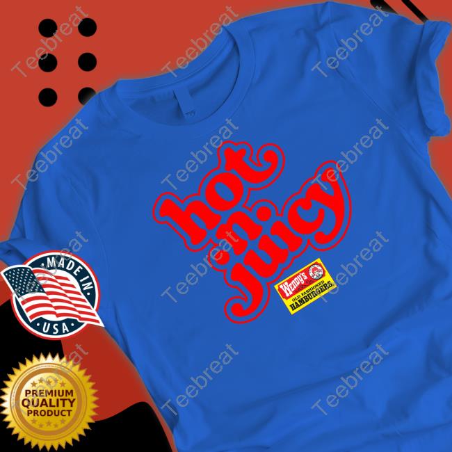 80S Wendy's Hot N Juicy Hamburgers Tee Shirt Vanessinator