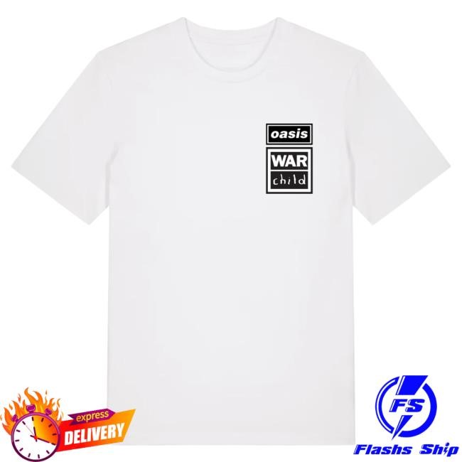 Official Oasis Live '25 War Child Tshirt White