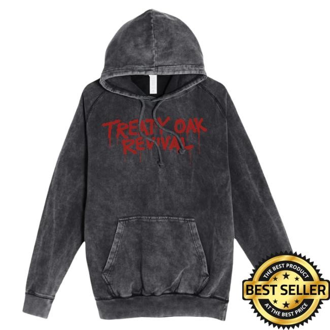Official Treaty Oak Revival Merch Store Treaty Oak Revival Acid Wash Hooded Sweatshirt