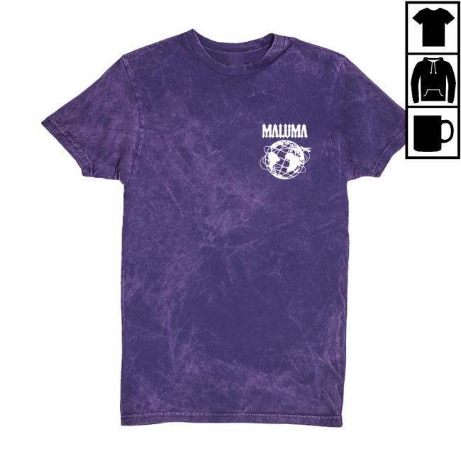 Official Maluma Store Don Juan Purple Acid Wash Shirt