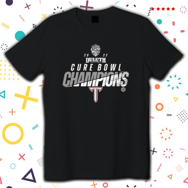 Official Top nCAA Troy Trojans Champions 2022 Cure Bowl Final Team Logo Hoodie