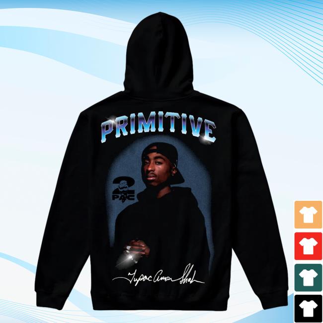 Official Primitive Skateboarding Apparel Clothing Merch Store Shop Tupac 2Pac Shakur Shine I I Pullover Hoodie