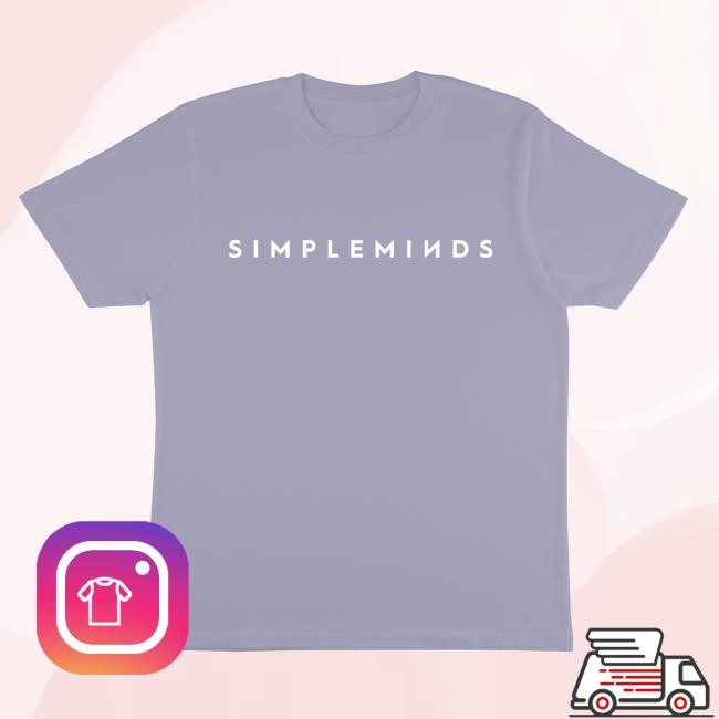 Simple Minds Official Merch Shop Butterfly Summer Tour Itinerary Short Sleeve Tee Simple Minds Store Clothing