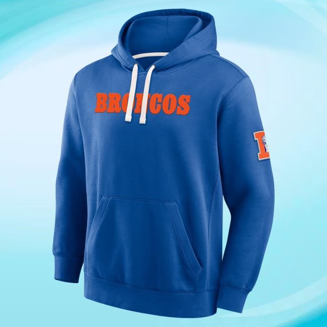 Men's Fanatics Royal Denver Broncos New Horizons Heritage Hood