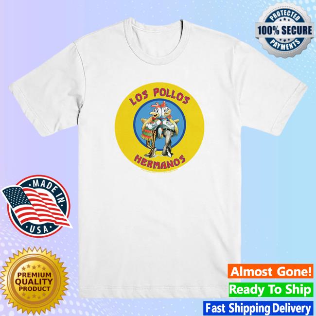 Official Breaking Bad Store Merch Los Pollos Hermanos Unisex White Crewneck From Breaking Bad