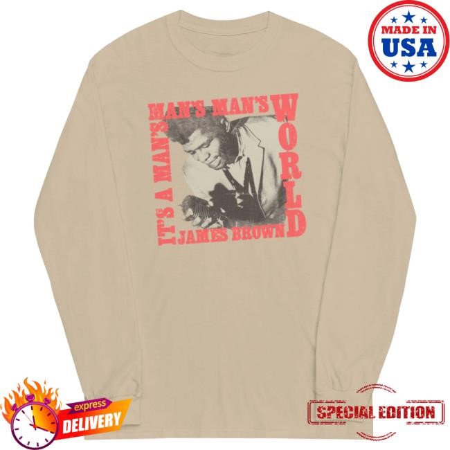 Official James Brown Store Shop James Brown It's A Man's World Square Long Sleeve Shirt