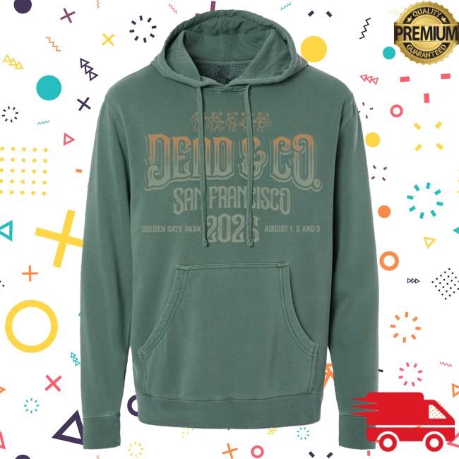 Dead And Company Store Merch Dead & Company San Francisco 2025 Pullover Hoodie