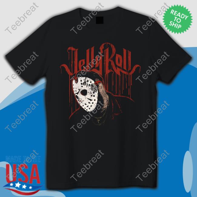 Official Jelly Roll Merch White Mask Tee