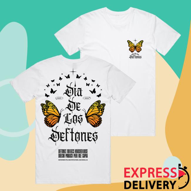 Dia De Los Deftones 2023 Monarch Line Up WhiteT-Shirt
