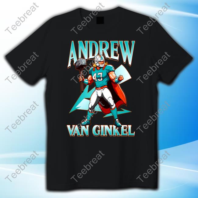 Official Miami Dolphins Andrew Van Ginkel Thor Themed Tees