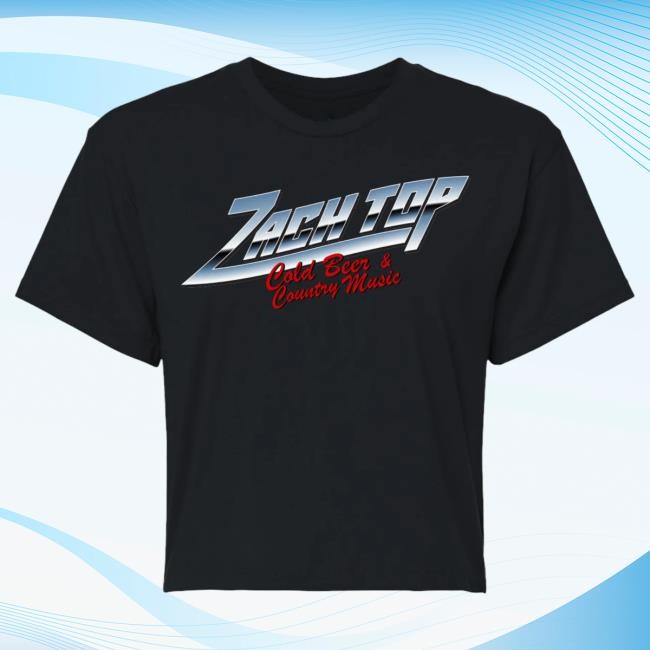 Official Zach Top Merch Chrome Crop Top Tshirt
