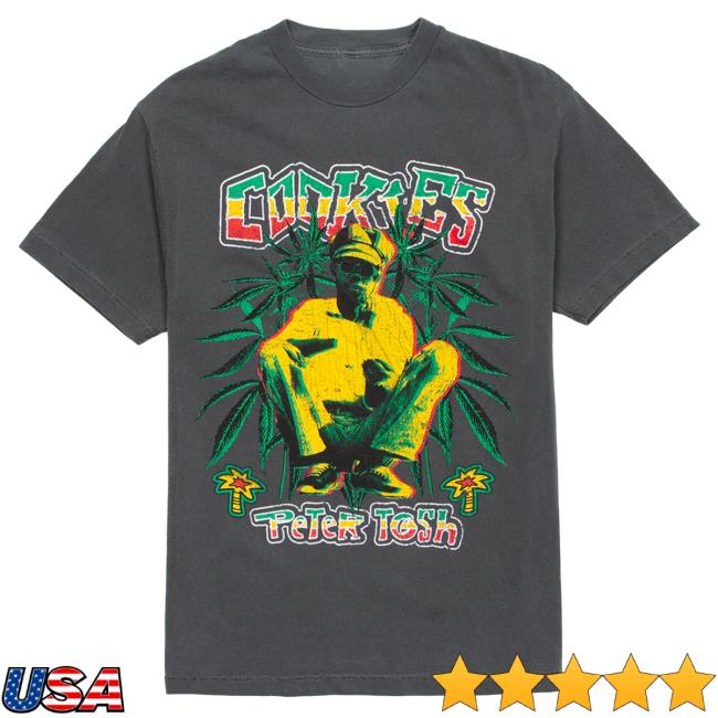 Official Cookies Merch Store Mystic Man Garment Dye Attractive Shirt - Cookies X Peter Tosh Cookies Apparel Clothing Shop Cookiessf
