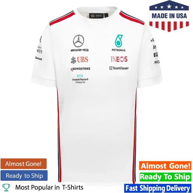 Official Lewis Hamilton George Russell Mercedes-Amg F1 2023 Team Driver Pullover Hoodie