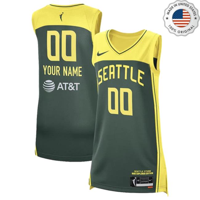 Official Seattle Storm Merch Store Seattle Storm Custom Explorer Jersey Shirt 2024