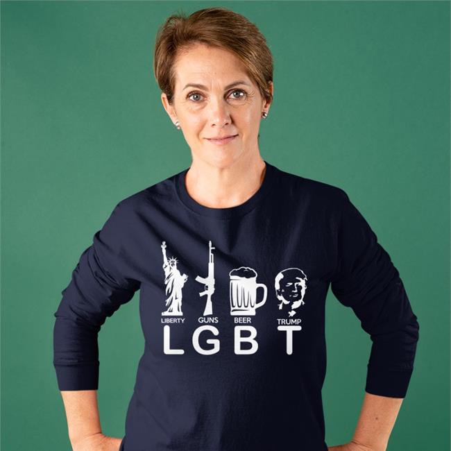 Lgbt Liberty Guns Beer Trump T Shirt