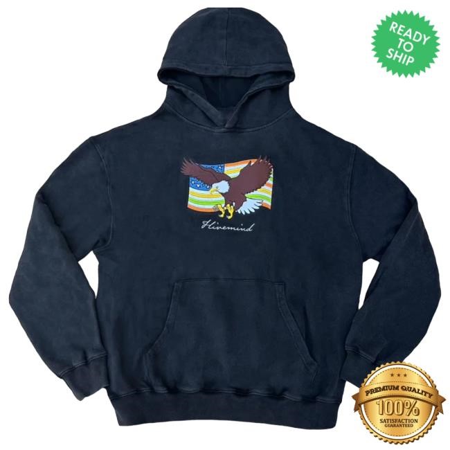 Official Hivemind Merch Hivemind X Copes Collection Hivemind "Flag" Embroidered Heavyweight French Terry Crew