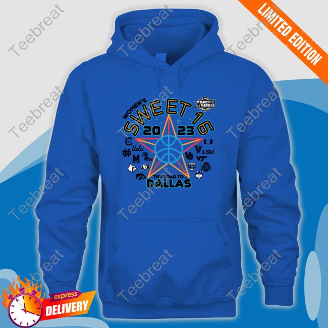 Official Ncaa Blue 84 2023 Women's Basketball Tournament March Madness Sweet 16 Sweatshirt