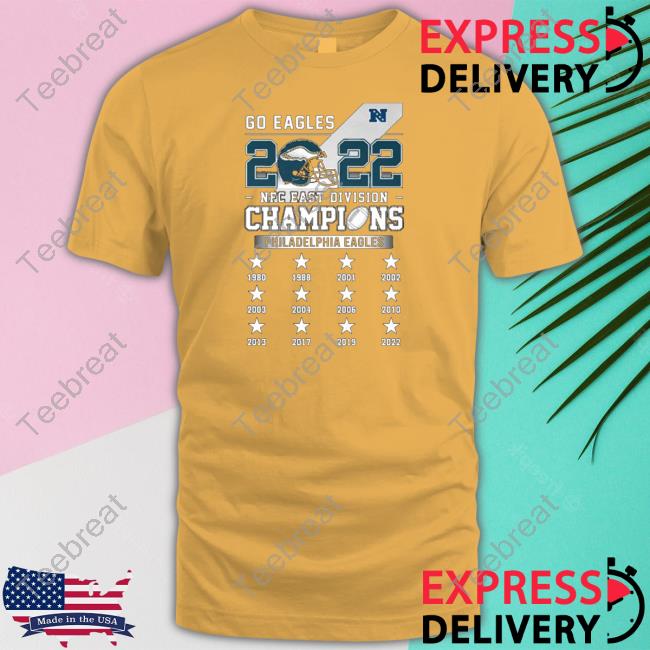 Go Eagles 2022 NFC East Division Champions Tee