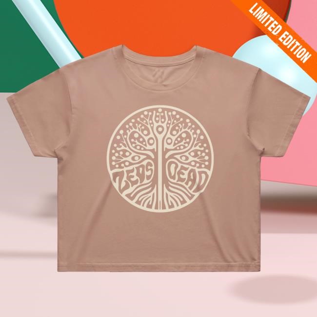 Official Zeds Dead Merch Zeds Dead - Mycelium - Dusty Pink Crop Top Shirt Zeds Dead Apparel Clothing Shop Zedsdead
