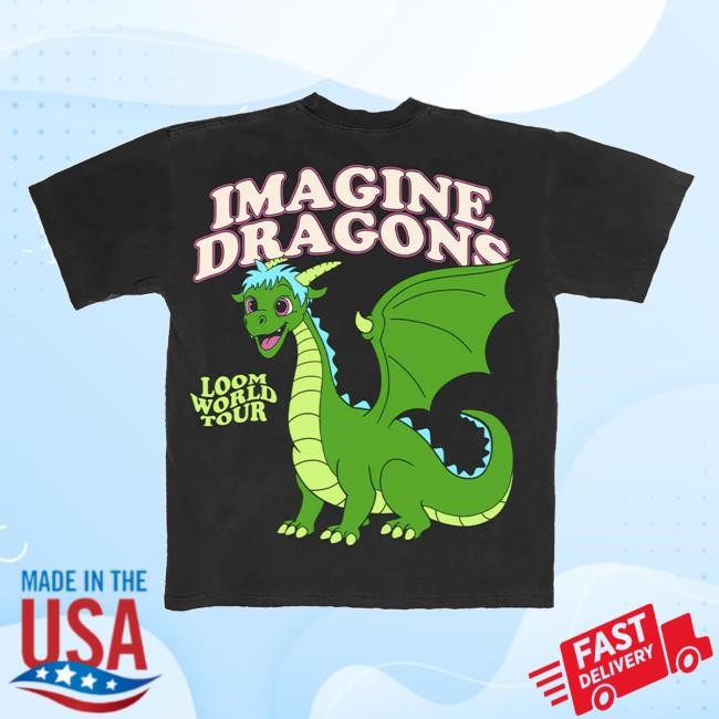 Imagine Dragons Official Merch Store Black Cartoon Dragon New Shirt Imagine Dragons Clothing Shop Imaginedragonsmusic