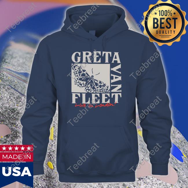 Greta Van Fleet Merch Butterfly Live In London Shirt Greta Van Fleet Butterfly Live In London Shirts
