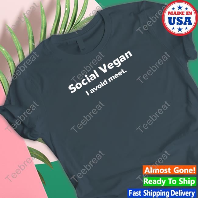Social Vegan I Avoid Meet Crewneck Sweatshirt