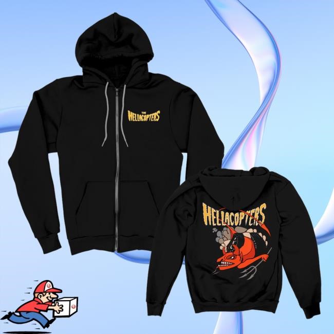 The Hellacopters - Devil Stole Zip Up Hoodie The Hellacopters Merch