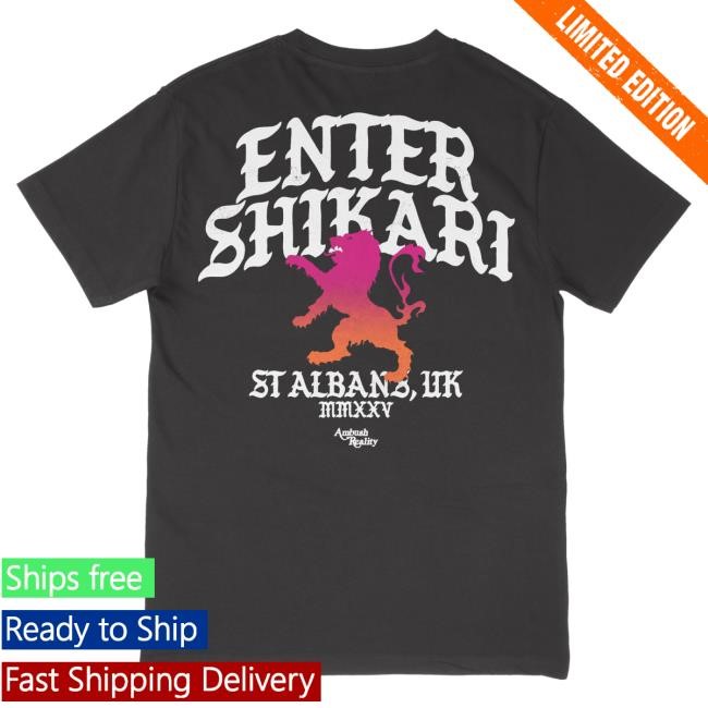 Official Enter Shikari Lion Logo Shirts