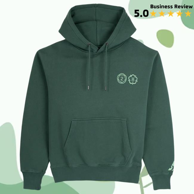 Official 28Clothing Merch Store Green 28 Hoodie