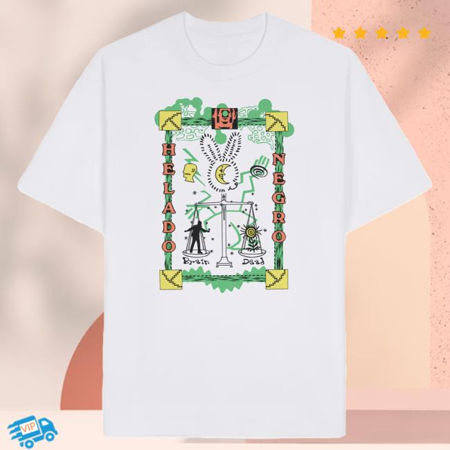 Official Brain Dead Merch Store We Are Brain X Helado Negro Shirt - White Brain Dead Apparel Clothing Shop BrainDead