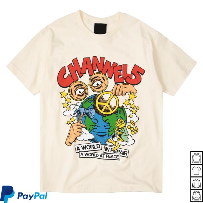 Official Channel 5 Merch Store Channel 5 A World In Repair | Cream Popover Shirt Channel 5 Apparel Clothing Shop