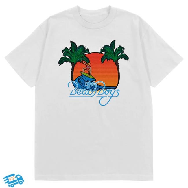 Cross Stitch Surfer Tee Shirt - The Beach Boys Official Store