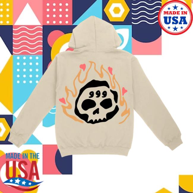 999Club Shop Skull Puff Print Crewneck Official 999Club Skull Puff Print Pullover Hoodie