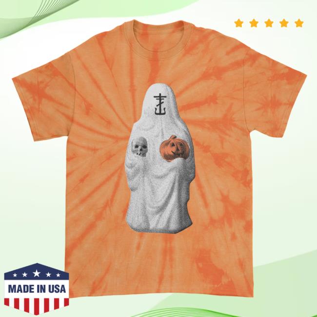 Official Halloween Frank Iero Orange Spider Dye Shirts