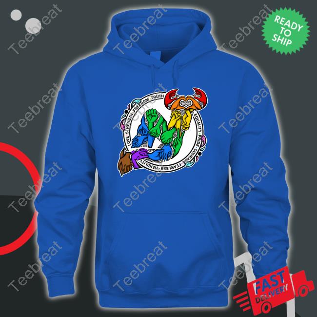 Equality Pride Courage Fearless Visibility Hooded Sweatshirt