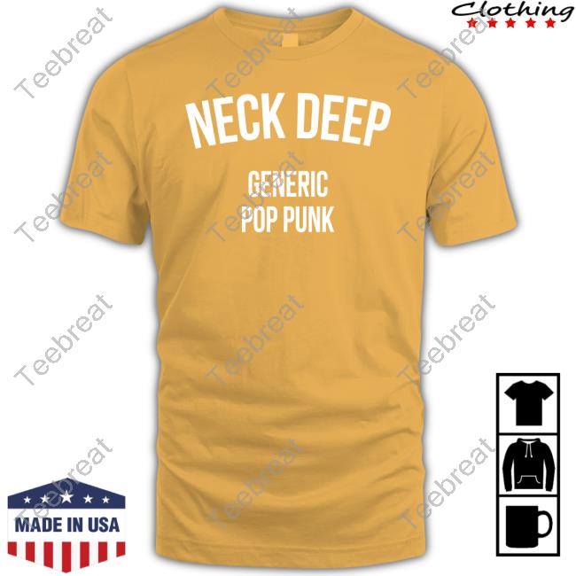Neckdeepuk Merch Neck Deep Generic Pop Punk Black Shirt