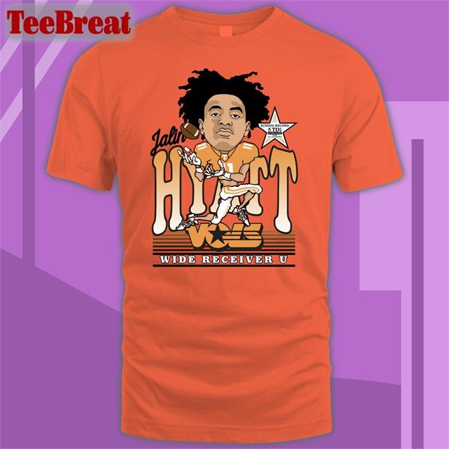 Volshop Jalin Hyatt Caricature Wide Vols Receiver U Shirt School Record 5 Td's